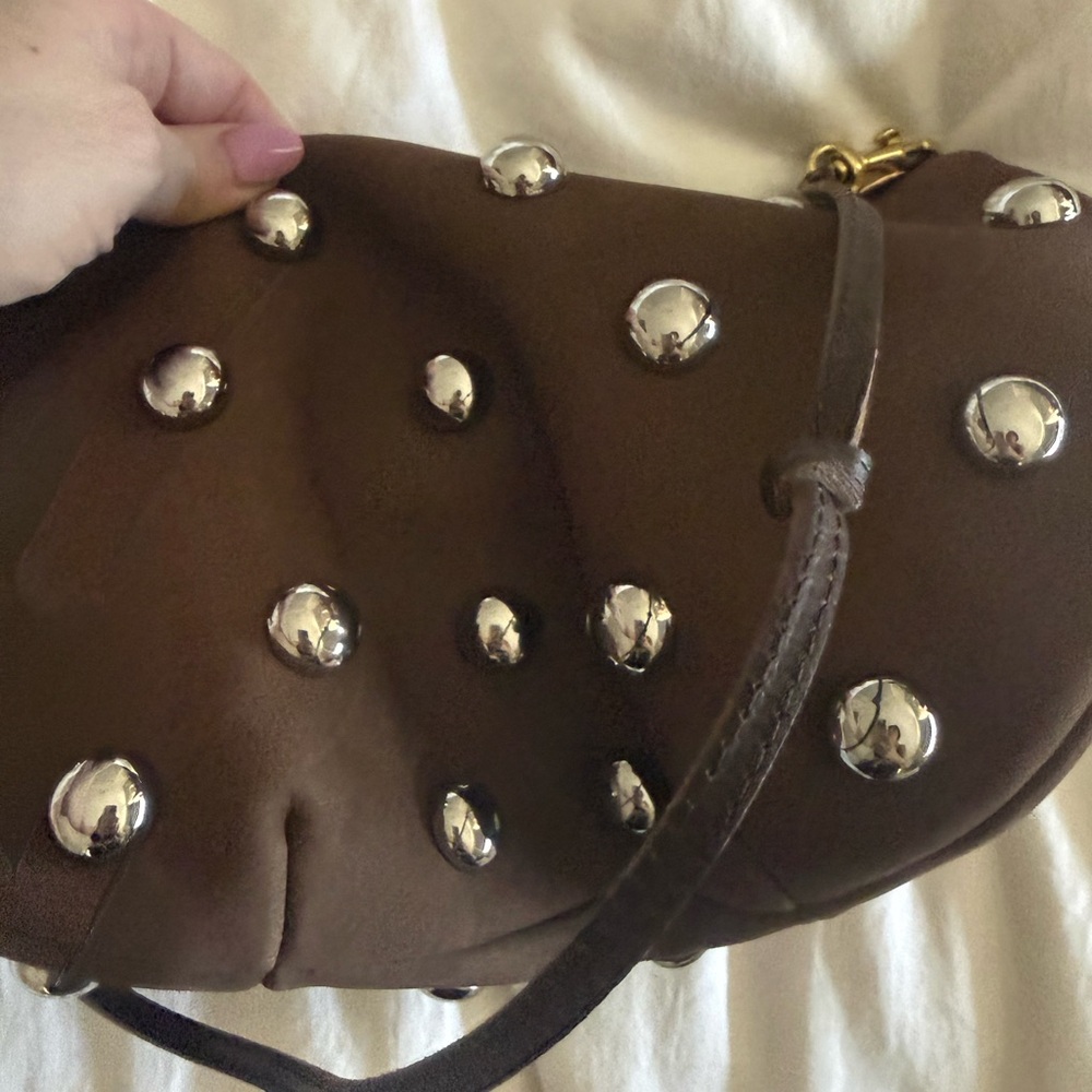 Clare V Lune Oat Shoulder Bag with Silver Accents -brand new - Picture 3 of 8